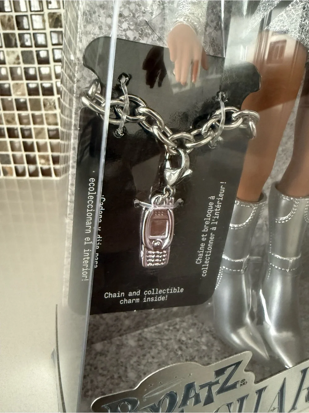 Bratz Charmz Sasha Fashion Doll with Collectible Charm Bracelet